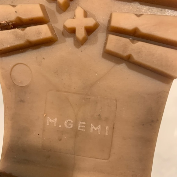 M Gemi womens shearling boots size 38 1/2 in tan - Picture 7 of 8